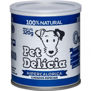 Lata Pet Delícia  cães Natural Dieta Hipercalórica - 320g